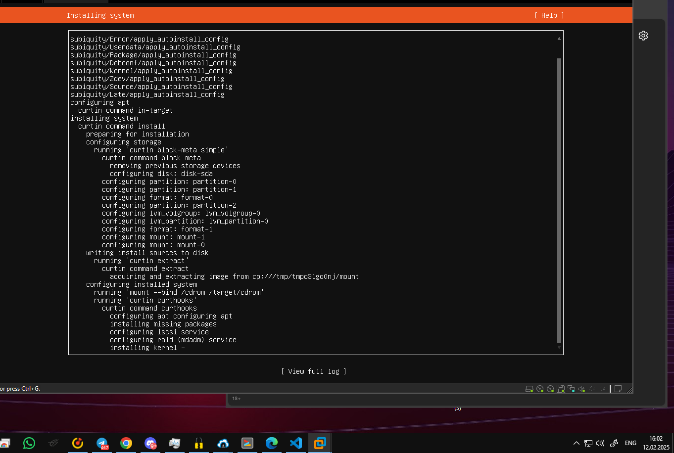 Установка Ubuntu